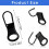 6pcs Replacement Zipper Pull Detachable Zipper Pull Tabs Metal Zipper Pull Extender Zipper Pull Repair Kit 2