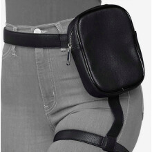 Oberschenkelgurt, Beintasche, Hüfttasche für Damen, Leder-Hüfttasche, Beintasche für Outdoor-Aktivitäten wie Wandern und Radfahren