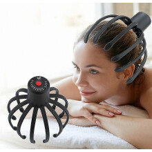 Kopfhautmassage-Shampoo-Bürste, wiederaufladbar, USB-Anschluss, Knet- und Vibrationsfunktion, Kopfmassagegerät