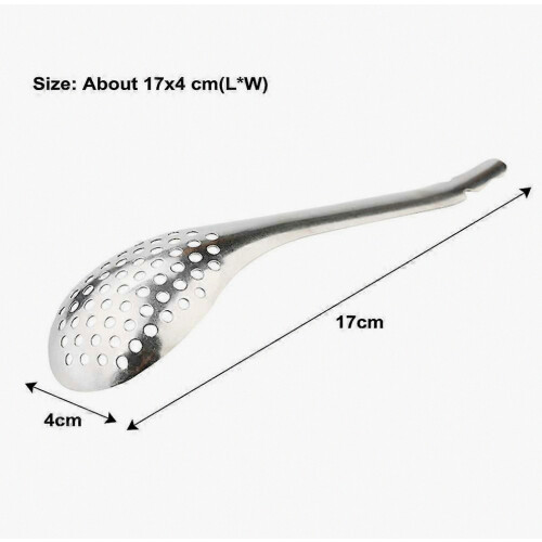 Caviar Maker Box, Spherification Spoon, Silver Cooking Kitchen Tool Cuisine Strainer, Durable Caviar Spoon Egg 1