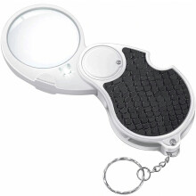 Magnifying Glass with Light, Illuminated Magnifier, 5x Handbag Magnifier, Small Illuminated Magnifying Glass