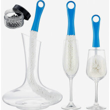 3 Pieces Wine Decanter Cleaning Brush Wine Glass Cleaner Brush Wine Carafe Cleaner Flexible Bottle Scourer Cleaning Brush Tools