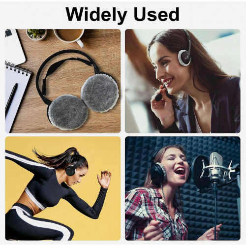 100 Pieces Headphone Earpad Covers, Disposable Non-Woven Fabric Headphone Covers/Headset Covers/Earpad Protector 2