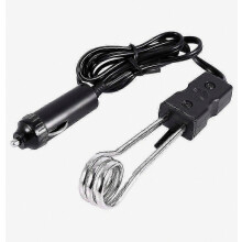 Draagbare 12V/24V auto-dompelverwarmer voor bekers en mokken.
