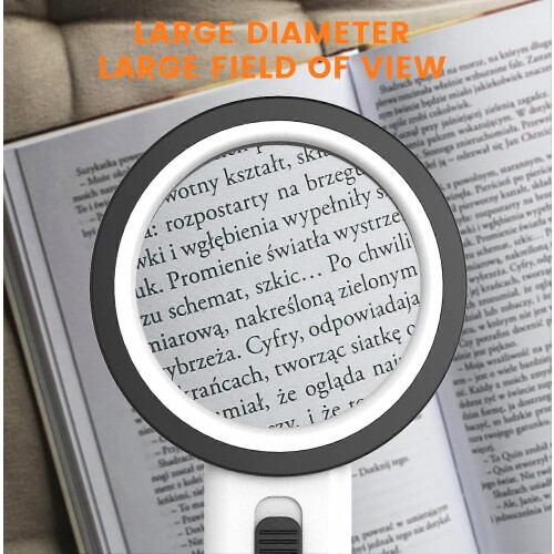 Magnifying Glass with Light, 30X Handheld Large Magnifying Glass 12 LED Illuminated Lighted Magnifier 2