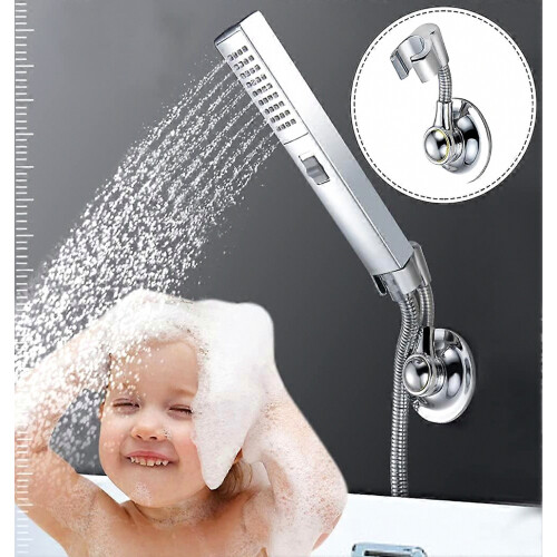 Suction Cup Shower Head Holder, Height Adjustable Shower Holder, Multi-Directional Suction Cup, Removable, Wall Mount 2