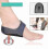 Adjustable Sweat-Wicking Heel Pads for Heel Pain Relief - 4-Pack (Blue) 2