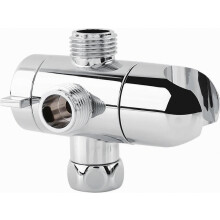 Shower Diverter Valve, Solid Metal Shower Arm Diverter for Handheld Showerhead