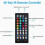 Car Light Interior Car Lamp with App Control Multicolor 12V Car Interior Light with Two Lines 3