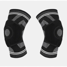 Ginocchiere protettive compatte in nylon con trama antiscivolo, perfette per gli amanti dello sport, con assorbimento degli urti e supporto