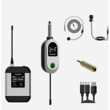 2026 Suitable UHF Wireless Microphone System Dual Head Wearable and Lavalier Microphone for Events, Speeches & Rec