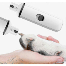 Elektrische nagelslijper voor huisdieren, USB-oplaadbare stille nageltrimmer voor huisdieren, pijnloos pootverzorgingsapparaat voor kleine tot grote h