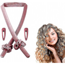 Set di elastici per ricci senza calore, arricciacapelli antiscivolo in velluto per la notte, onde fai da te senza calore per capelli lunghi,