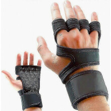 Ademende gewichthefhandschoenen voor de sportschool, volledige handpalmbescherming, trainingshandschoenen met polsband, ondersteuning voor fitness, cr