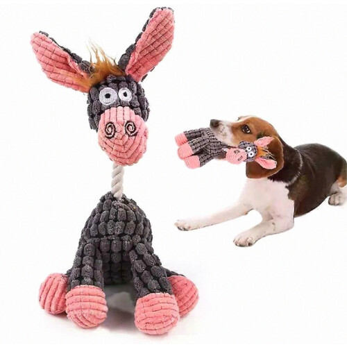 Dog Training Toy-Bite-Resistant,Interactive,Sounding-Grey Grey