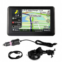 Universelles 5-Zoll-Touchscreen-Auto-Navigationsgerät Q5 8GB Schwarz DDR256M yygg
