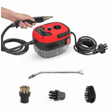 2500W Handheld Portable Steam Cleaner Machine with High Pressure High Temperature and Multiple Brushes for Deep Home Cleaning