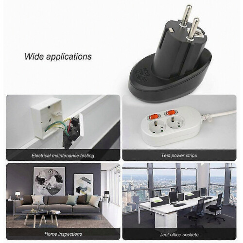 Outlet Tester Socket Tester Gfci Circuit Polarity Voltage Detector Home Use 1