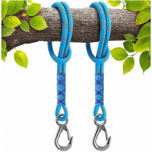 2 Pack Tree Swing Straps Hanging Kit with Stainless Steel Carabiner Adjustable Rope Straps for Swing, Camping