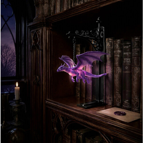 Magical Flying Dragon Bookshelf Lamp with Warm LED Night Light 2