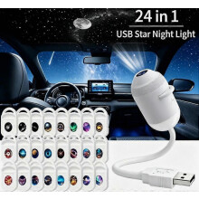 HD inteligentný dynamický 5D holografický nočný projektor, Plug and Play HD hviezdny projektor, 360 USB proje