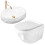 Σετ Κρεμαστή Λεκάνη Wc Rea Gustavo Rimless + Επιτραπέζιος Νιπτήρας Maya 1