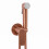 Bidet Faucet Rea Storm Brush Copper 1