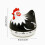 55 Minutes Novelty Chicken Kitchen Timer Mechanical Rotating Alarm for Cooking Baking Countdown Clock Reminder Tool Black 3