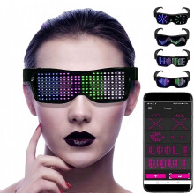 USB charging glasses Party Glasses Bar Bluetooth Glasses Blue Light Glasses APP Glow glasses