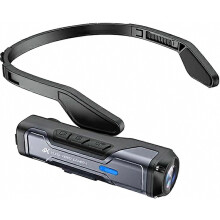 4K Head-Mounted Video Camera Hands-Free Sports Camera Support WiFi APP Control Electronic AntiShake Time-Lapse Recording Loop Recording for