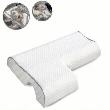 Oreiller câlin arqué en mousse à mémoire de forme à rebond lent pour couples - Oreiller anti-pression pour les mains