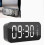 ATCLV Mirror Surface Alarm Clock Bluetooth Speaker Digital Wireless Alarm Clock Bluetooth Speaker for Mobile Phone Computer 4