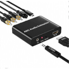 Μετατροπέας ήχου HDMI ARC, οπτικό ομοαξονικό SPDIF ψηφιακό σε RCA 3.5mm με υποστήριξη 5.1