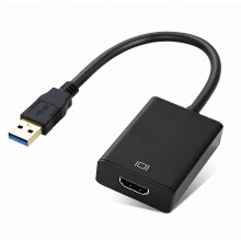 Adaptador USB a HDMI 1080P, convertidor USB 3.0 para PC a TV, compatible con Windows.
