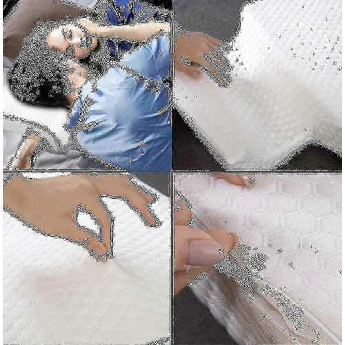 1pc Arched Cuddle Pillow With Slow Rebound Memory Foam For Couples - Anti-pressure Hand Pillow 2