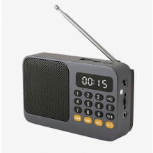 Draagbare luidspreker met Bluetooth 5.0 FM-radio, LED-verlichting, ondersteuning voor TF-kaartopname en USB-weergave.