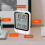 Digital Electronic Alarm Clock Temp Humidity Sensor Time/Week/Date/Temp/Humidity Display Desk Small LED Clocks White 4