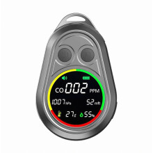Draagbare koolmonoxidemelder met luid alarm voor buitenactiviteiten en reizen. Multifunctionele, oplaadbare CO-meter.