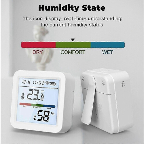 Tuya WiFi Temperature Humidity Sensor Smart Life Backlight Hygrometer Thermometer Sensor Support for Alexa Google Home 1