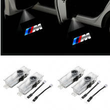 4 x LED-ovivalojen logoprojektorit, yhteensopiva BMW:n ja auton lisävarusteiden kanssa – Standard M, Model B