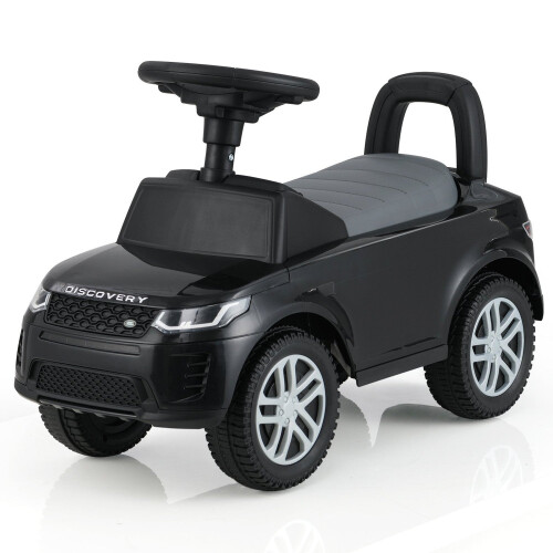 Loopauto met opbergruimte - Zwarte kinderduwspeelgoed 1
