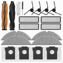 Accessories Kit for Dreame D20 Pro Plus Robot Vacuum Cleaner Parts Main Side Brush Hepa Filter Mop Cloth Dust Bags