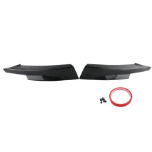 Front Bumper Splitter Spoiler Lip Front Bumper Corner Trim Cover for E90 328i 325i LCI M-Tech Sports 2009-2012