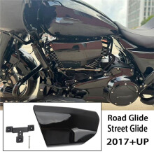 Motorcycle Side Air Deflector Heat Shield Vent Cover for Road Glide Street Glide CVO ST 2017+
