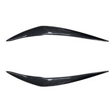 Front Headlight Eyebrow Eyelid Trim Wide Body Kit for 1 Series F20 F21 116d 118i 120i 120d M135i 15-19 Carbon Fiber