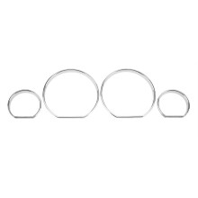 Auto Dashboard Decoration Frame for 3 Series E46 98-06 Car Speedometer Circle Styling Cover Dash Dial Rings Bezel