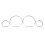 Auto Dashboard Decoration Frame for  3 Series E46 98-06 Car Speedometer Circle Styling Cover Dash Dial Rings Bezel 1