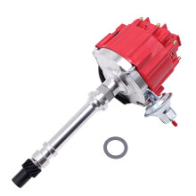 Red Cap Ready GM08 Ignition Distributor for Chevy V8 Checker HEI W/ 65K Volt High 9000RPM 350 454 SBC BBC