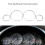 Auto Dashboard Decoration Frame for  3 Series E46 98-06 Car Speedometer Circle Styling Cover Dash Dial Rings Bezel 6