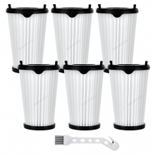 6 stuks filters voor draadloze stofzuiger, vervangingsfilters voor dierenharen en fijnstof, wasbaar accessoire voor thuisgebruik